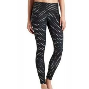 Athleta Crystal Chaturanga Reversible Leggings | Black or Polka-Dot